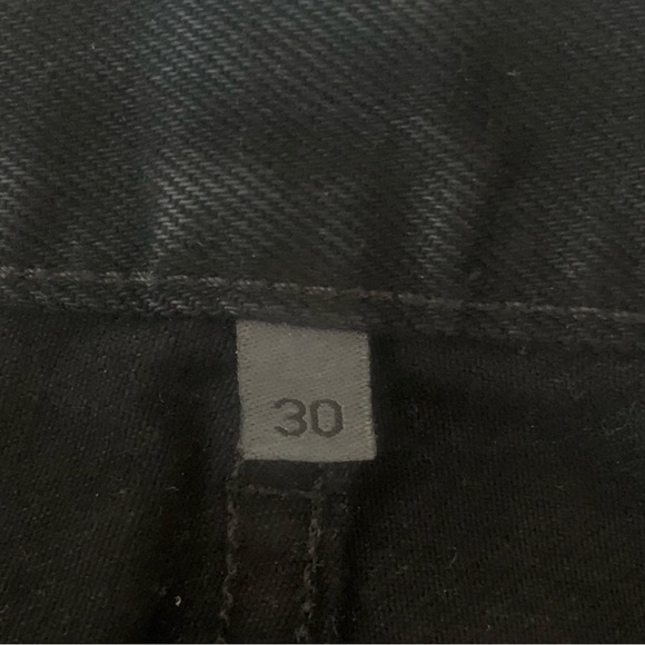 NWT CARMAR Emelia High Rise Black Straight Leg Crop Distressed Jeans Size 30 - Picture 13 of 13